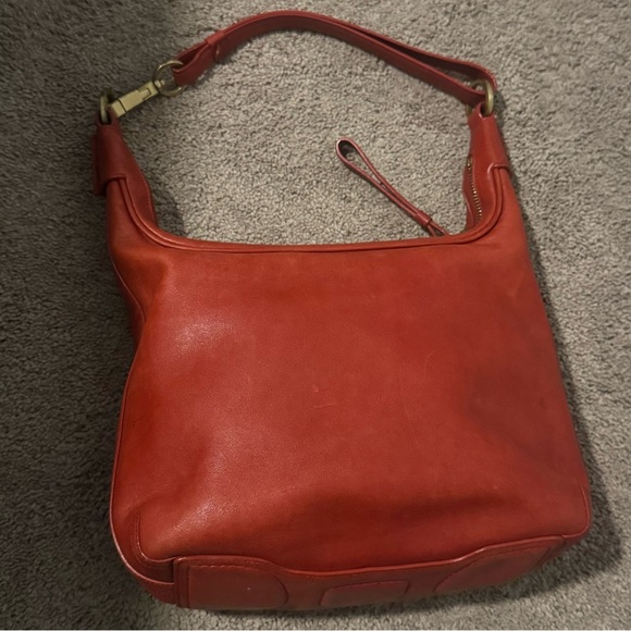 Vintage Coach-Beautiful red Vintage Coach leather bag - Picture 2 of 7
